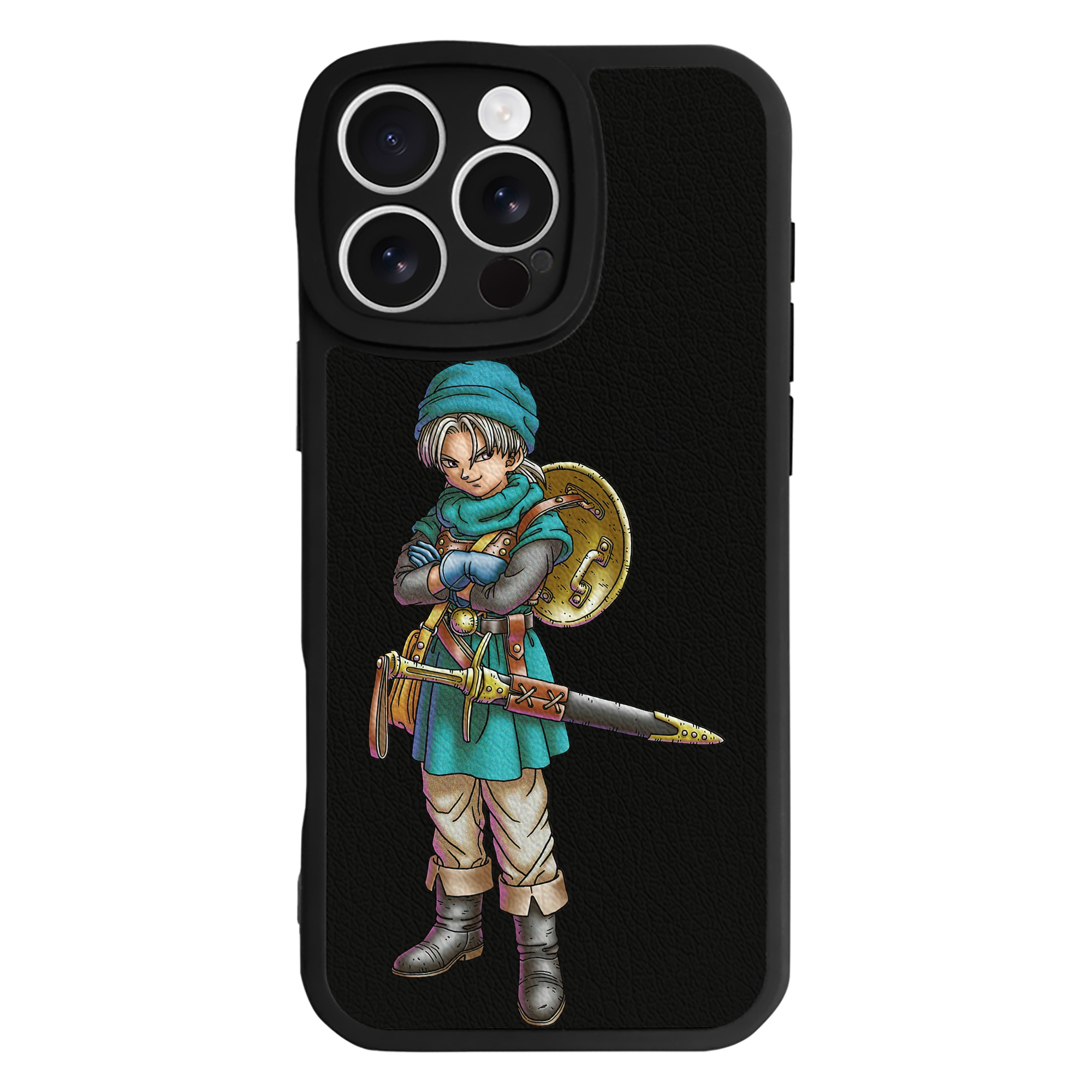 （画像用） ドラゴンクエスト Doragon Kuesuto Dragon Quest 【iPhone 16シリーズ対応】シリコンスマホケース（レザー調） 材質：シリコン